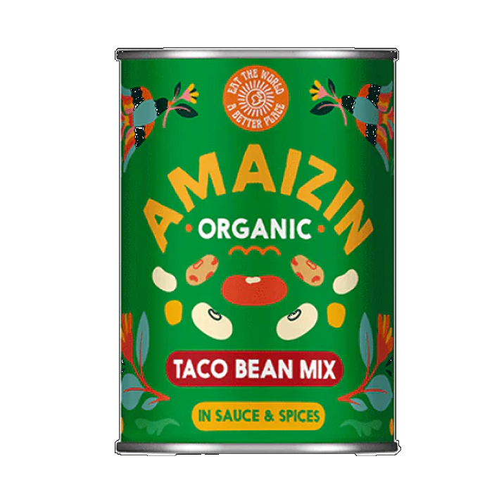 Organic AMAIZIN Tinned Taco Bean Mix
