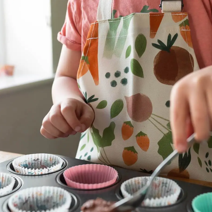 Kid's Veggie Print Apron