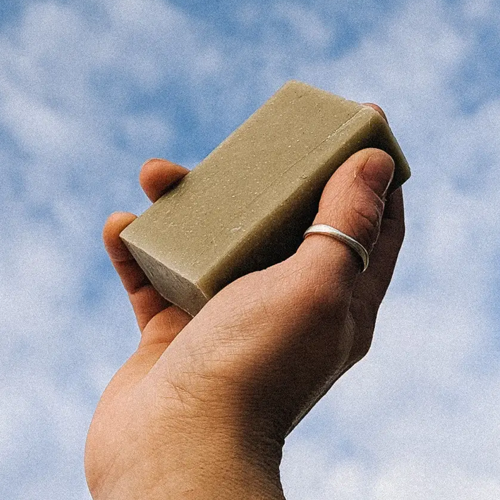 Hemp & Patchouli with Spinach Scrub Natural Bar Soap