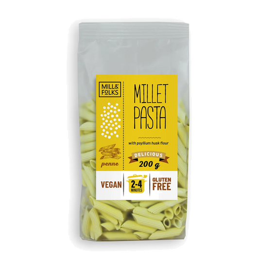 Gluten-Free Millet Penne Pasta