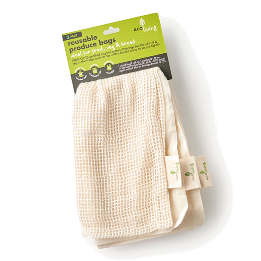 Reusable Produce & Bread Bags (3 pack)
