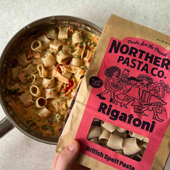 British Spelt Rigatoni Northern Pasta