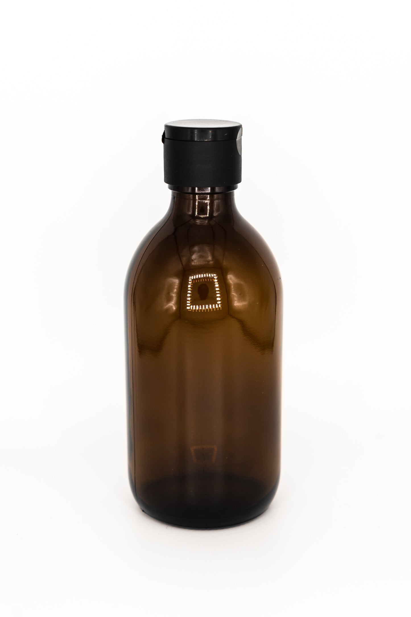 amber glass zero-waste refillable squirt bottle