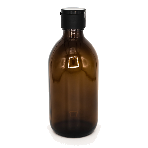 Refillable Amber Glass Bottle 500ml